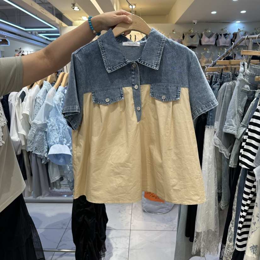 BELITA韓國代購女士新品推薦時尚26夏季休閑人氣襯衫蕾絲衫BELITA襯衫/蕾絲衫