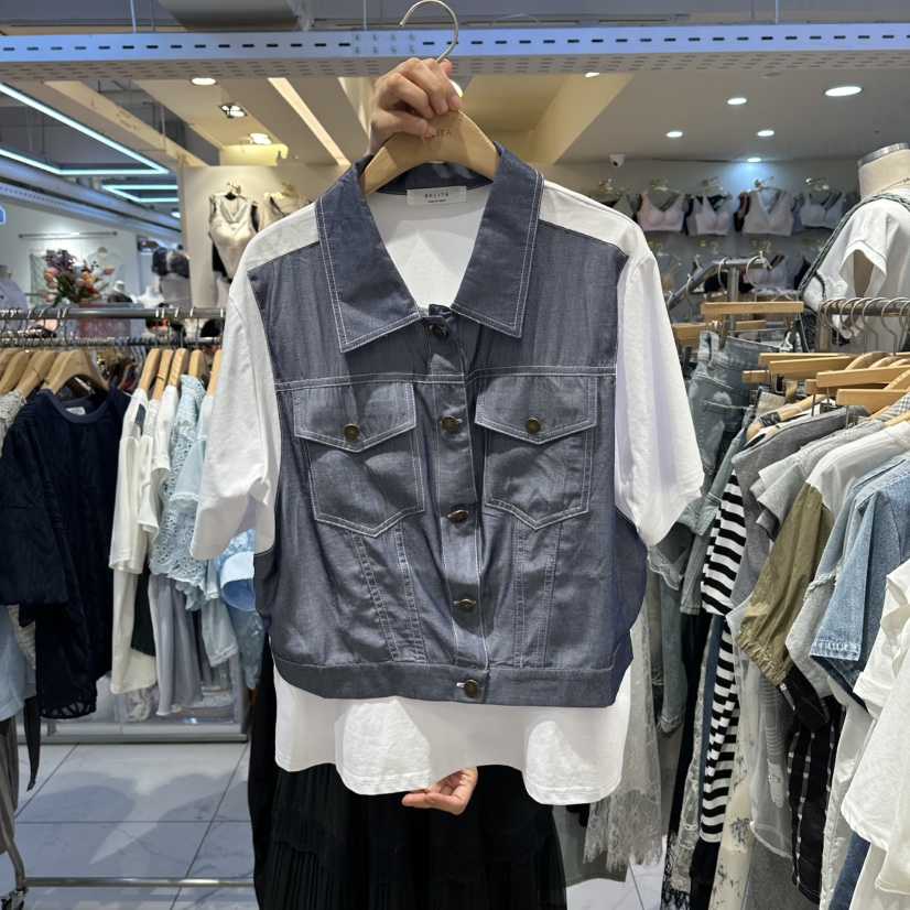 BELITA韓國代購女士新品熱賣26夏季人氣時尚休閑襯衫蕾絲衫BELITA襯衫/蕾絲衫