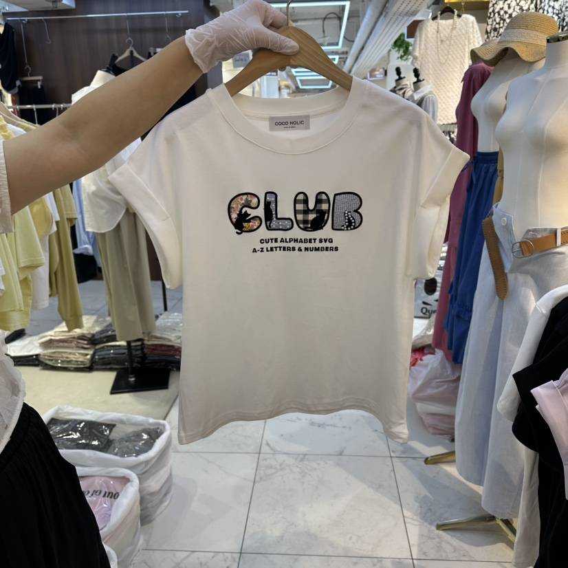 COCO HOLIC韓國東大門代購女士新品休閑人氣26夏季熱賣T恤COCO HOLICT恤