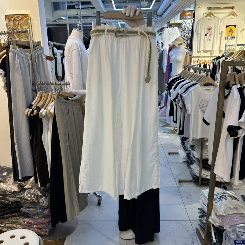 COCO HOLIC東大門實拍韓國女士新款人氣休閑褲含腰帶系帶COCO HOLIC休閑褲