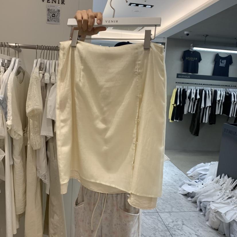 VENIR-a韓國直郵女裝新品時尚26夏季熱賣半身裙中短裙紐扣VENIR-a半身裙/中短裙