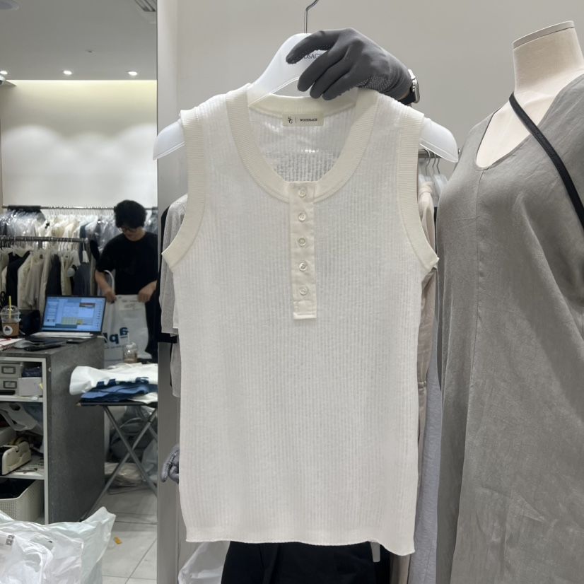 WOOD SAGE韓國直郵實拍女士新品26夏季時尚休閑吊帶背心WOOD SAGE吊帶/背心