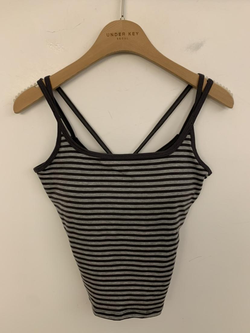 UNDER KEY韓國東大門直郵女士新品26夏季休閑吊帶背心無袖UNDER KEY吊帶/背心