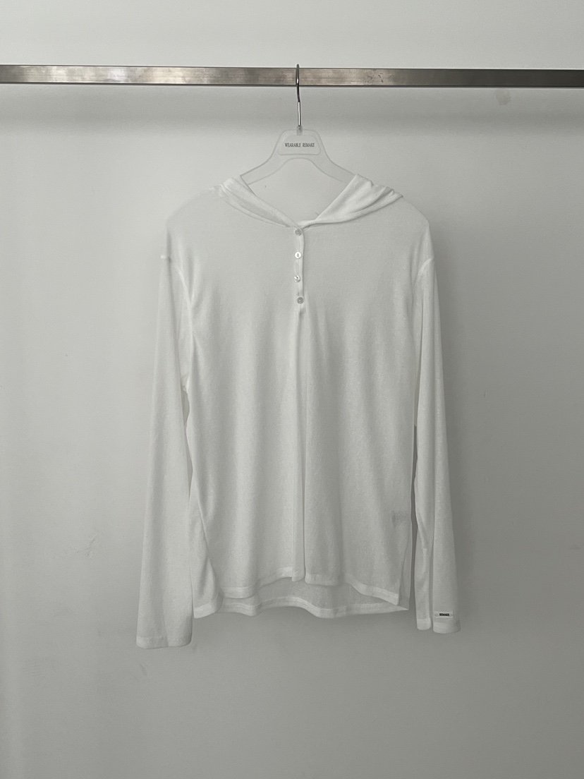 WEARABLE-L韓國直郵女士新款時尚長袖T恤連帽衫修身寬松WEARABLE長袖T恤