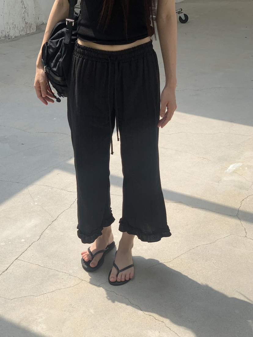 LOGARDEN韓國直郵實拍女裝新款熱賣推薦時尚休閑26夏季休閑褲LO GARDEN休閑褲