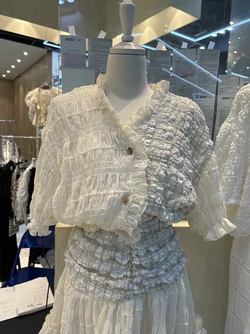 ECHOPARTY韓國代購女裝新品26夏季推薦熱賣人氣襯衫蕾絲衫ECHOPARTY襯衫/蕾絲衫