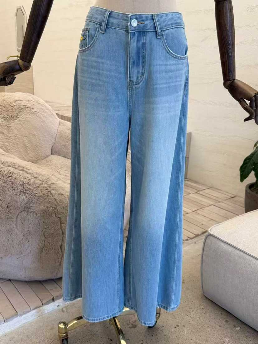 LAUNDRY韓國直郵實拍女裝新款推薦26夏季時尚熱賣牛仔褲花朵LAUNDRY牛仔褲