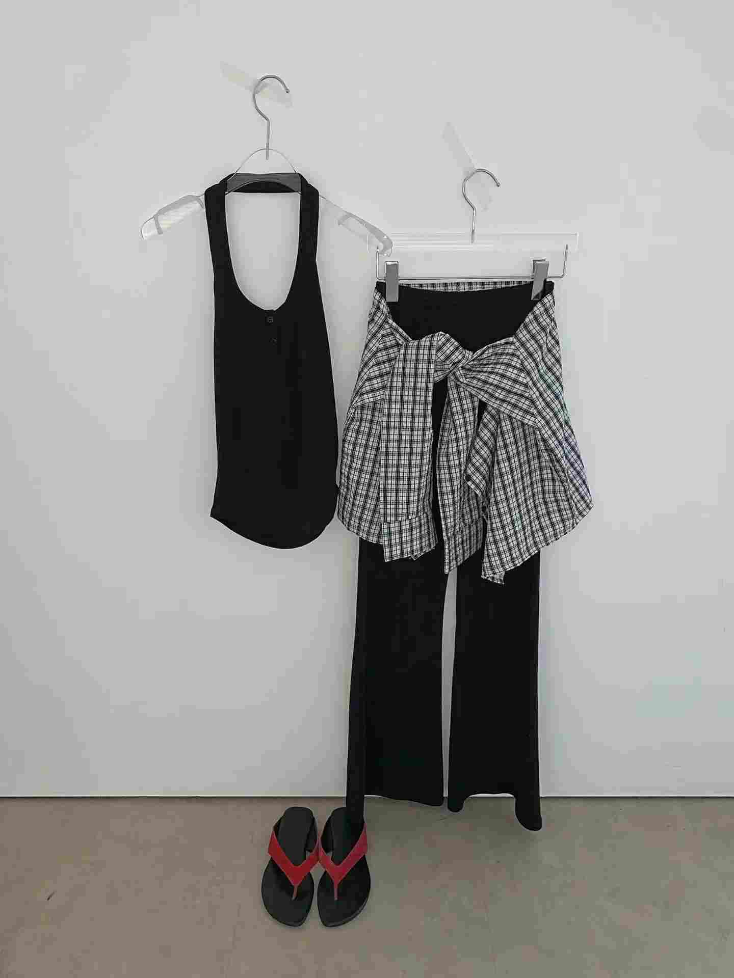 BLACK LINE韓國直郵女士新品時尚休閑熱賣26夏季套裝三件套BLACK LINE套裝