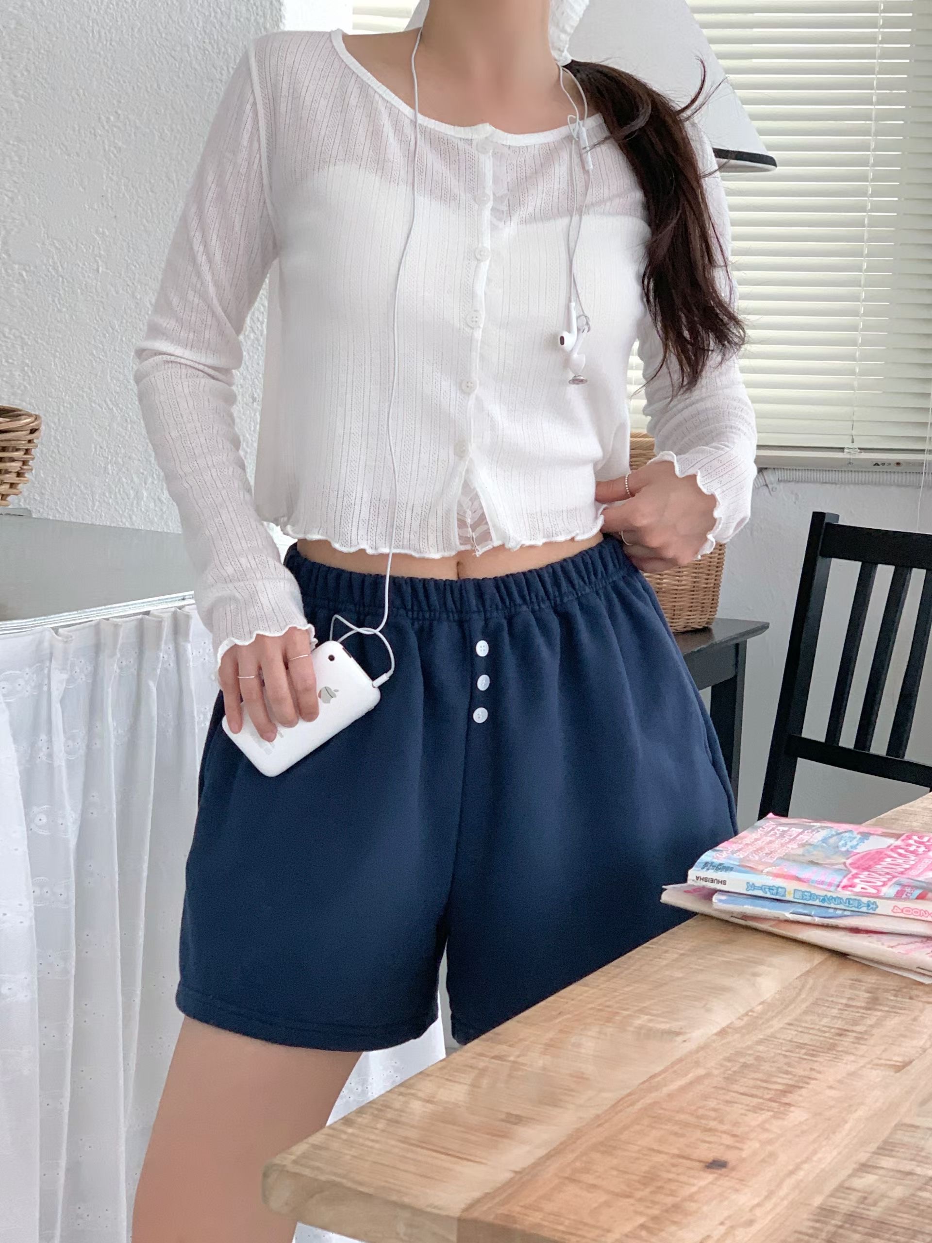 FIRST MOON韓國直郵實拍女裝新品休閑推薦時尚26夏季短褲FIRST MOON短褲