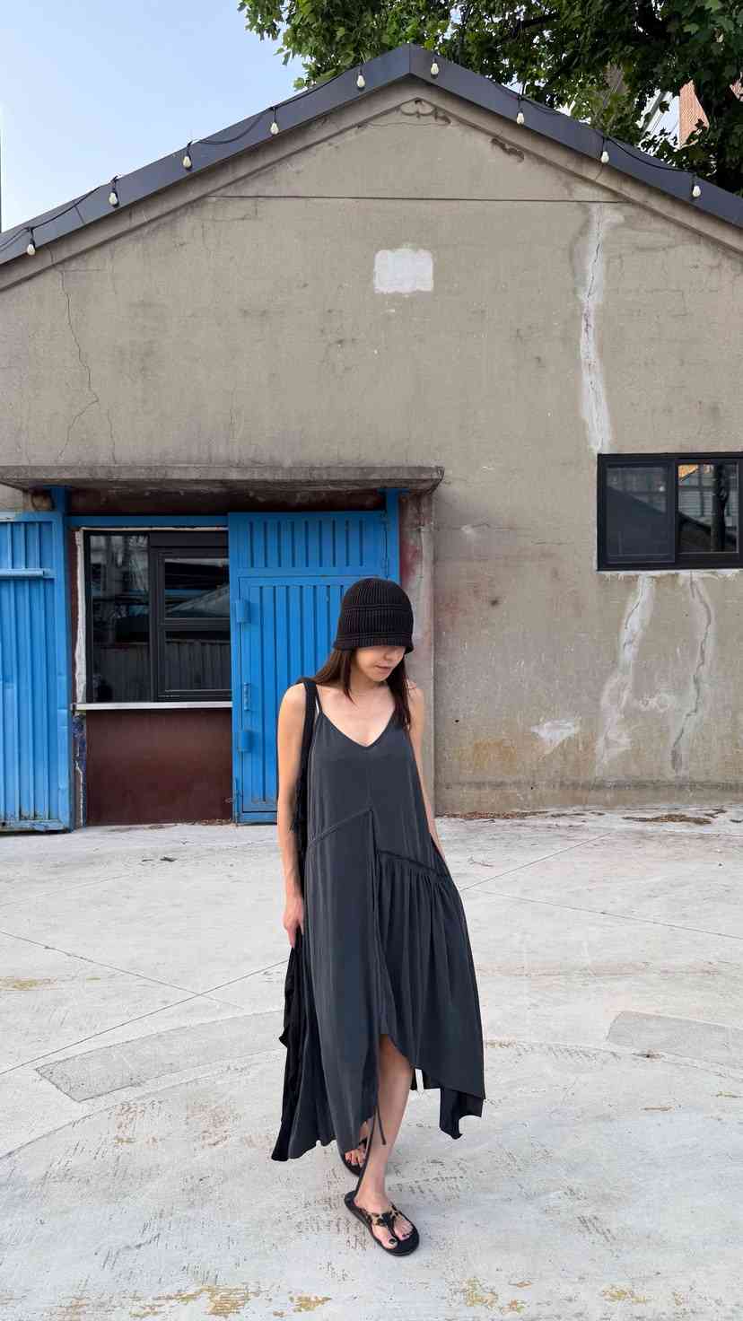 FRANC—L東大門實拍韓國女裝新款時尚26夏季連衣裙OPS褶皺FRANC連衣裙