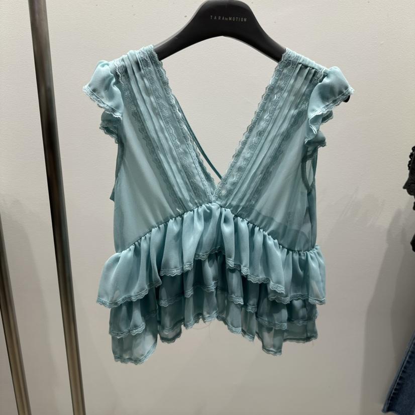 TARABY MOTION韓國直郵女士新款26夏季熱賣吊帶背心荷葉邊TARABY MOTION吊帶/背心