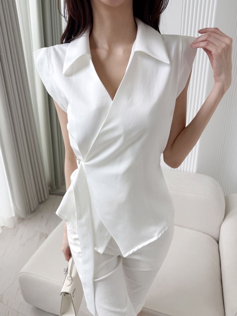 CLOTH東大門實拍韓國女士新品熱賣人氣推薦襯衫蕾絲衫緞面CLOTH襯衫/蕾絲衫