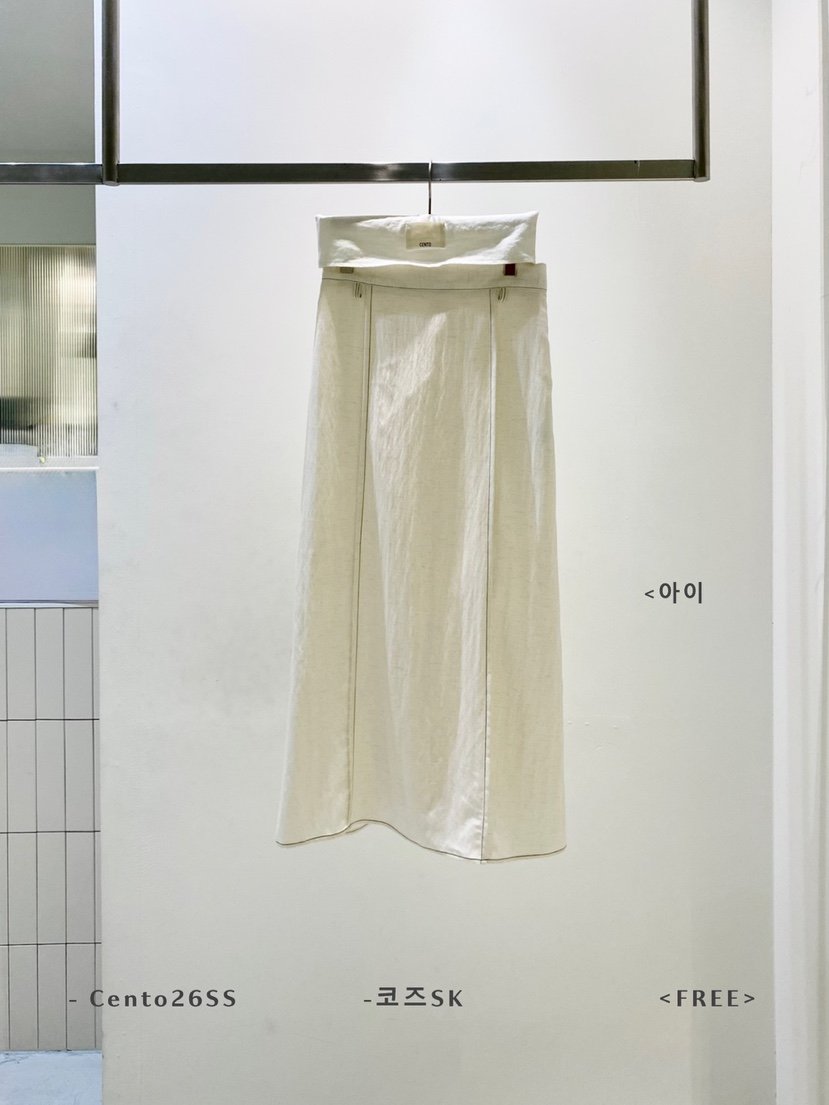 CENTO韓國直郵實拍女士新品休閑時尚推薦熱賣26夏季人氣長裙CENTO長裙