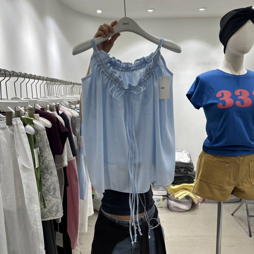 INNI韓國代購女裝新款熱賣時尚休閑26夏季人氣推薦吊帶背心inni吊帶/背心