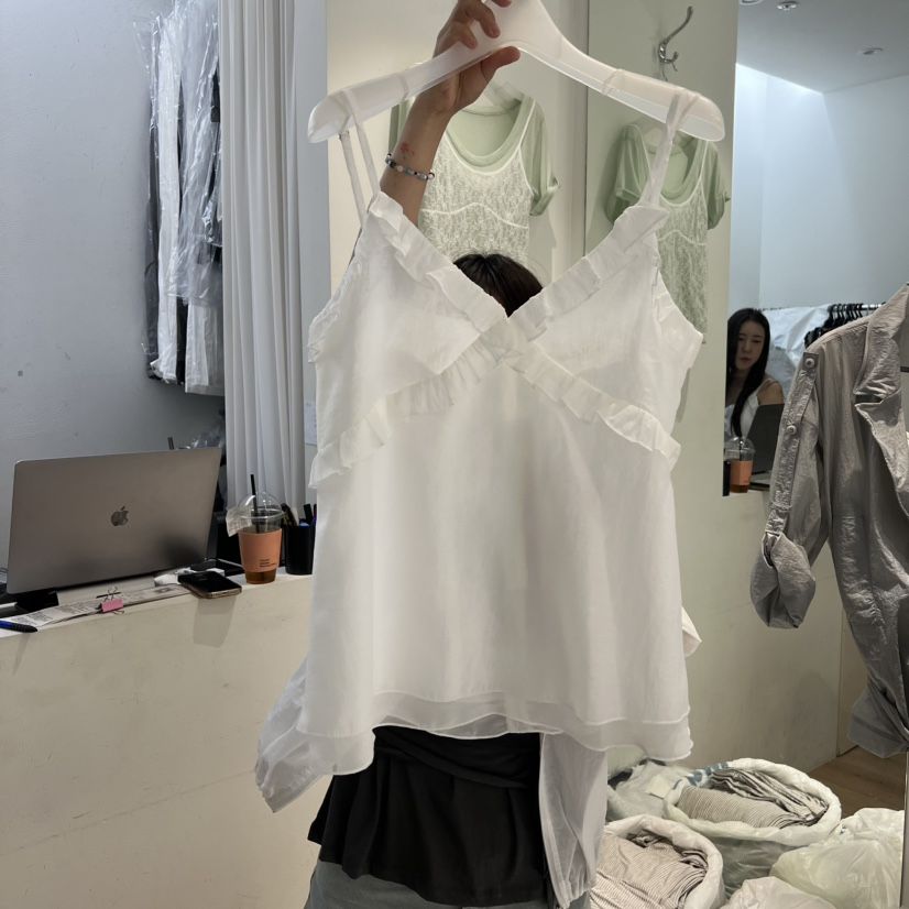 AUBE韓國直郵女裝新款26夏季推薦熱賣人氣時尚休閑吊帶背心AUBE吊帶/背心