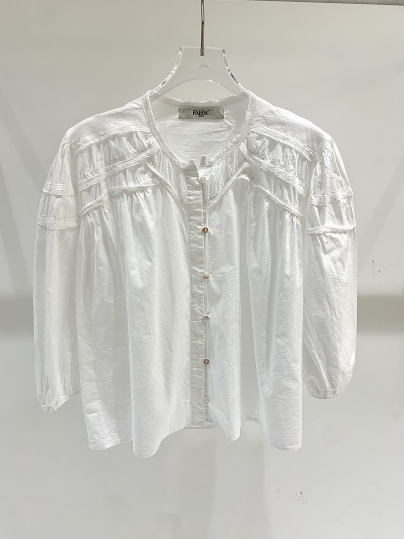 FABRIC東大門實拍韓國女裝新品推薦人氣26夏季襯衫蕾絲衫FABRIC襯衫/蕾絲衫