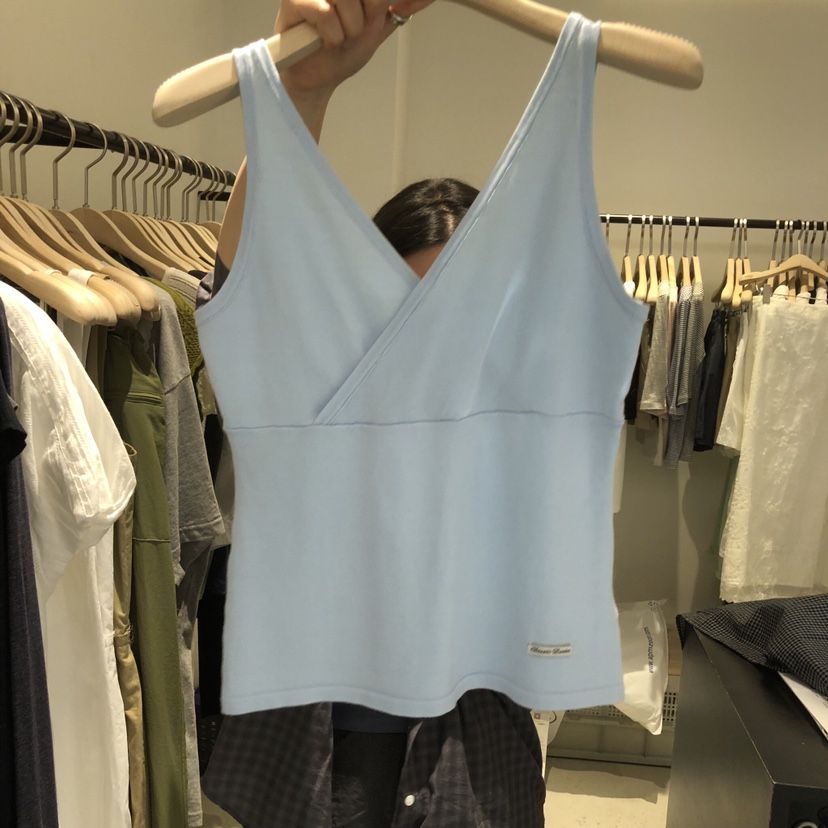 PLATE韓國直郵女士新款時尚休閑熱賣26夏季推薦人氣吊帶背心ANOTHER PLATE MOOD WEAR吊帶/背心
