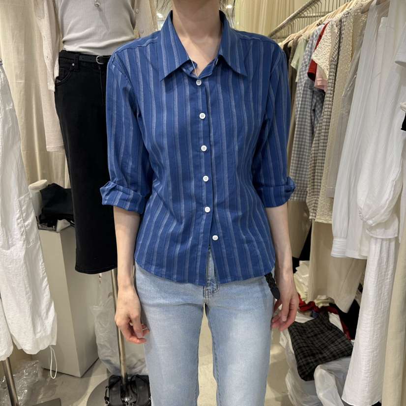 LIL韓國東大門直郵女裝新品休閑推薦時尚襯衫蕾絲衫含腰繩LIL SEOUL襯衫/蕾絲衫