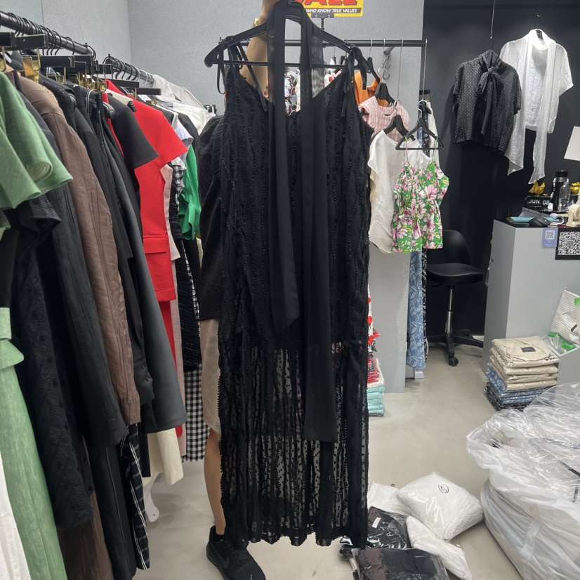 TANIA韓國代購女裝新款時尚熱賣休閑26夏季連衣裙含飄帶蕾絲TANIA連衣裙