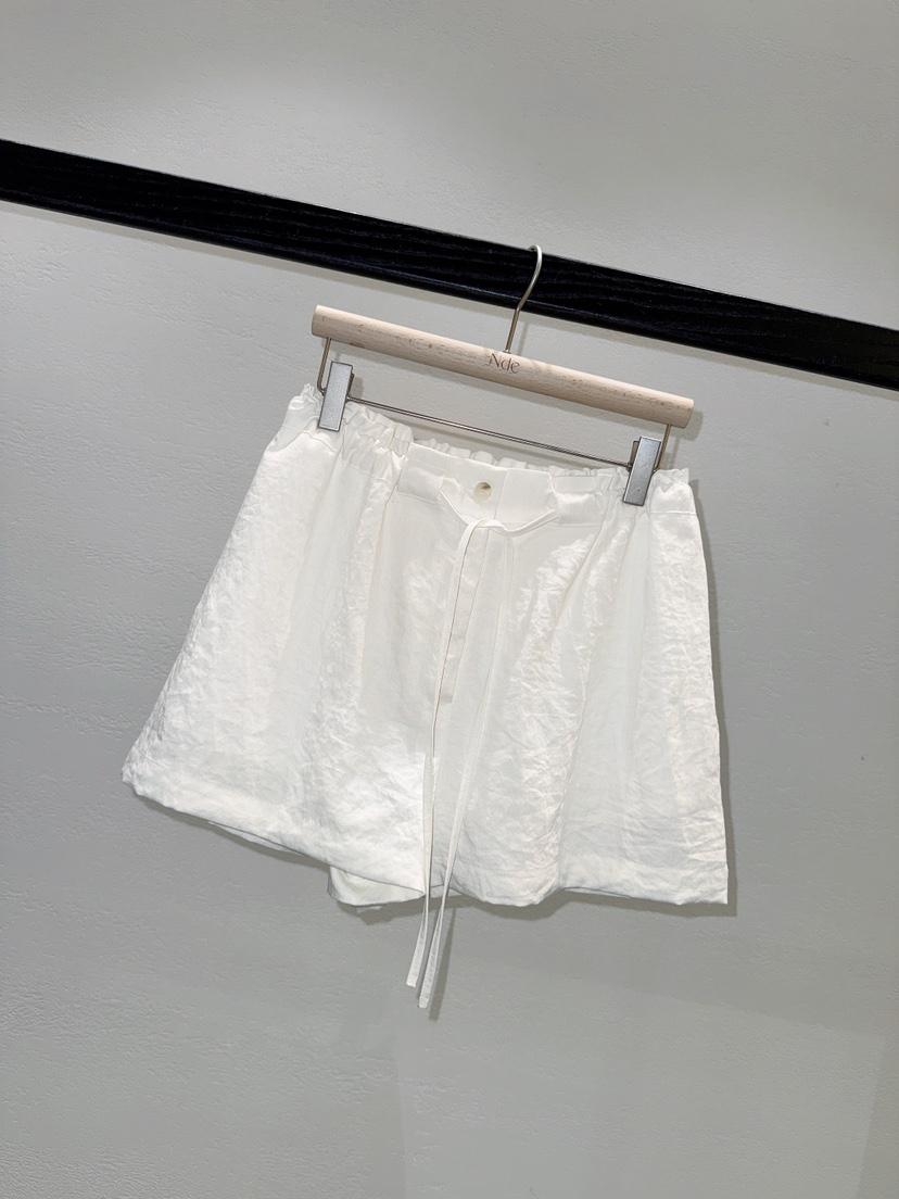 NDE韓國東大門直郵女士新品26夏季熱賣時尚休閑短褲荷葉邊BOHEME_NDE短褲