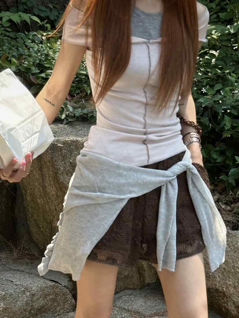 ZEROZERO韓國代購女裝新品推薦熱賣休閑時尚人氣T恤露肩寬松ZEROZEROT恤