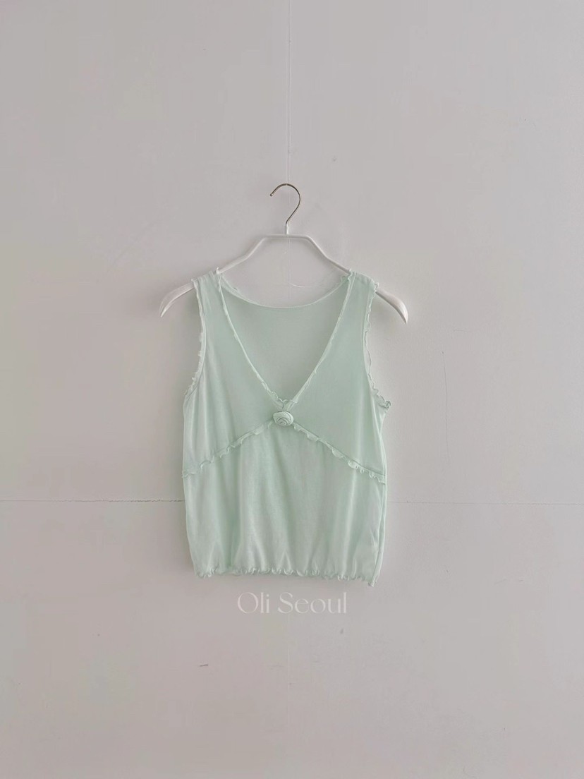 OLI SEOUL韓國直郵女裝新品人氣熱賣時尚推薦吊帶背心無袖OLI SEOUL吊帶/背心