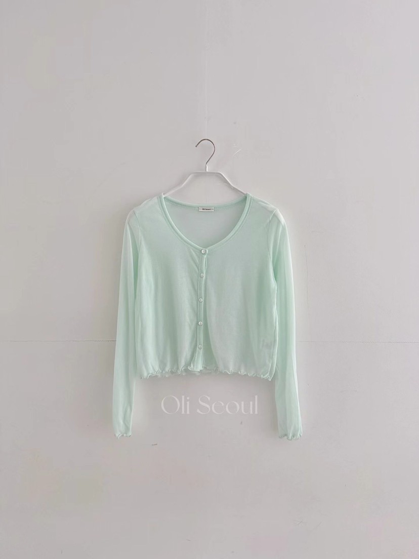 OLI SEOUL韓國直郵實拍女士新品26夏季時尚人氣長袖T恤開衫OLI SEOUL長袖T恤