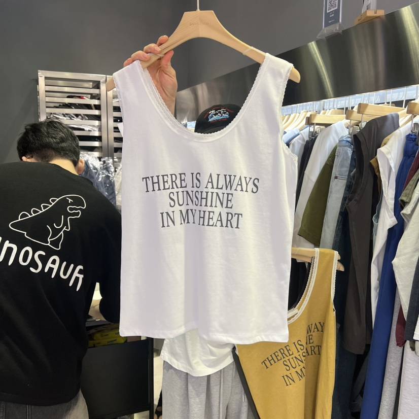 BANY ANCO韓國東大門代購女士新品時尚休閑吊帶背心蕾絲BANY ANCO吊帶/背心
