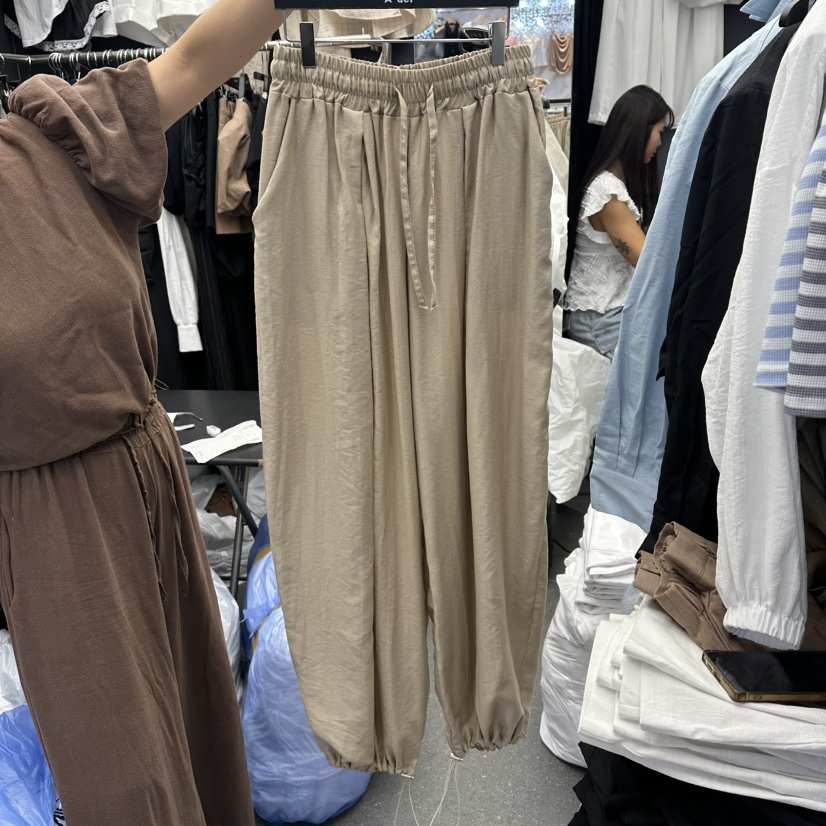 A-DEL韓國直郵實拍女裝新款熱賣26夏季時尚休閑人氣休閑褲A-DEL休閑褲