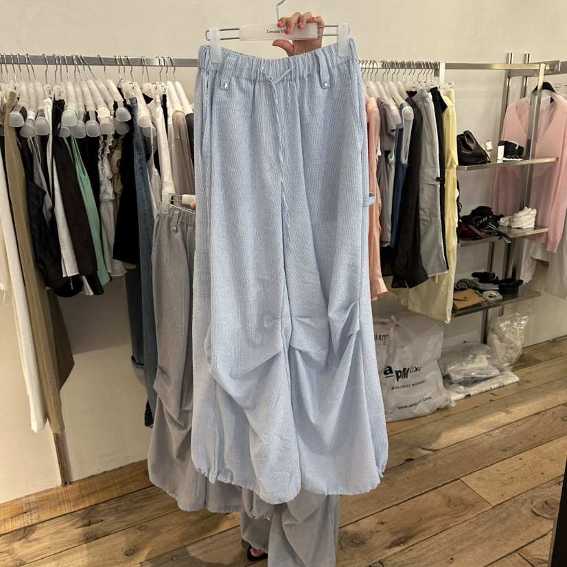 CREAM VILLA東大門實拍韓國女士新品26夏季休閑褲CREAM VILLA休閑褲