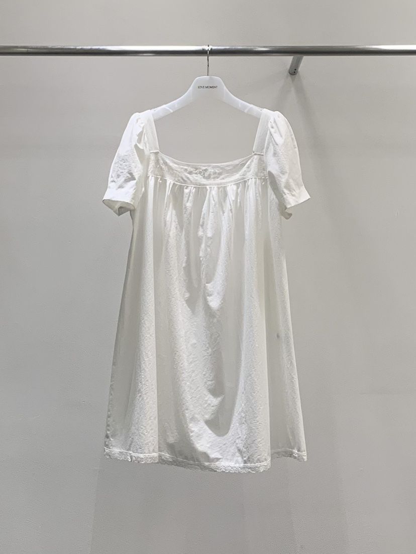 LOVE MOMENT韓國東大門代購女裝新品26夏季休閑連衣裙蕾絲LOVE MOMENT連衣裙