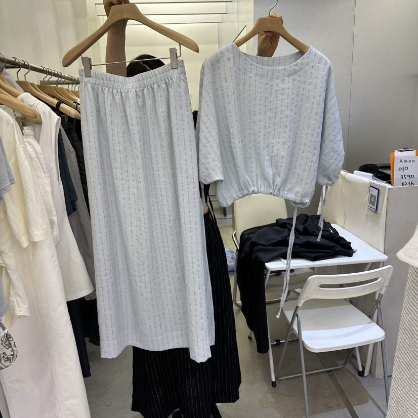 AMON東大門實拍韓國女士新款熱賣26夏季時尚人氣推薦套裝AMON套裝
