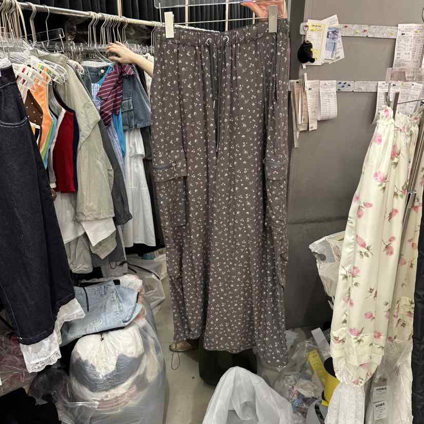 MOMAZU韓國直郵女裝新品26夏季時尚人氣休閑推薦休閑褲小花MOMAZU休閑褲