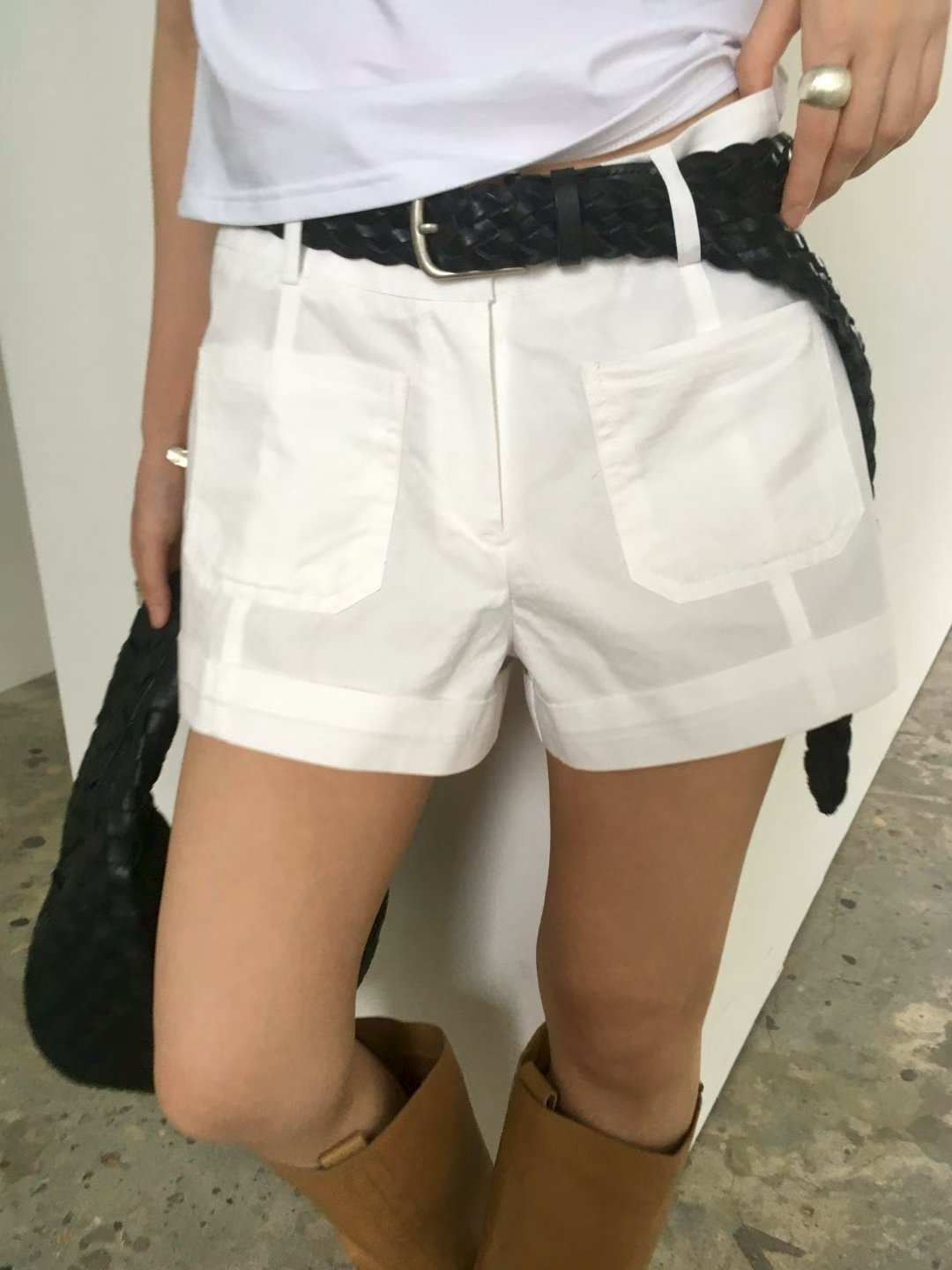 AVANDACE韓國代購女士新品人氣熱賣時尚休閑短褲不含腰帶AVANDACE短褲