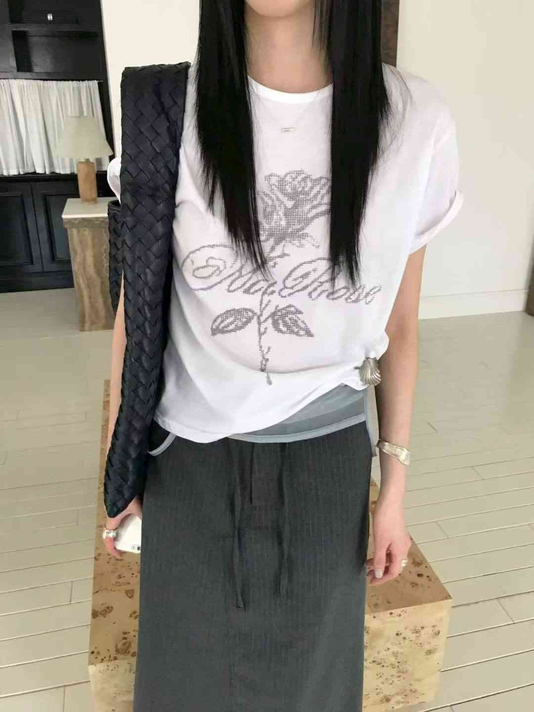 AVANDACE韓國代購女士新品26夏季熱賣時尚休閑推薦T恤印花AVANDACET恤