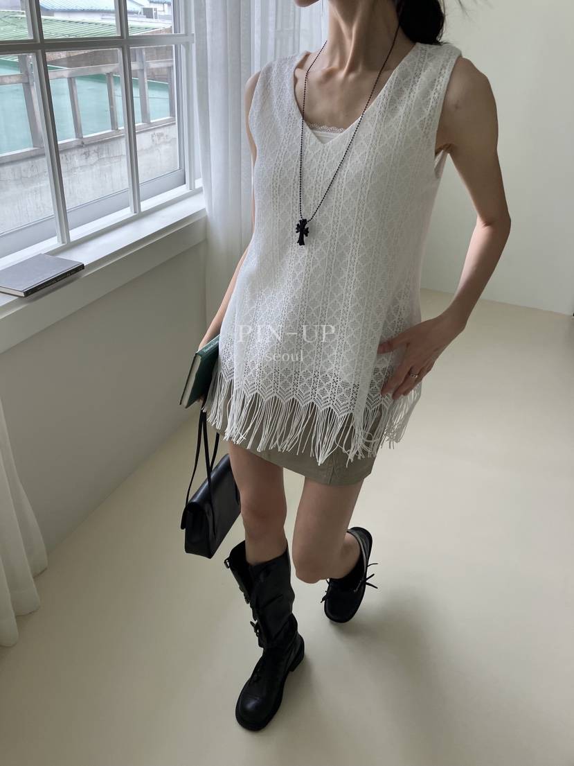 PIN-UP韓國代購女士新款推薦休閑人氣26夏季時尚吊帶背心PIN-UP吊帶/背心