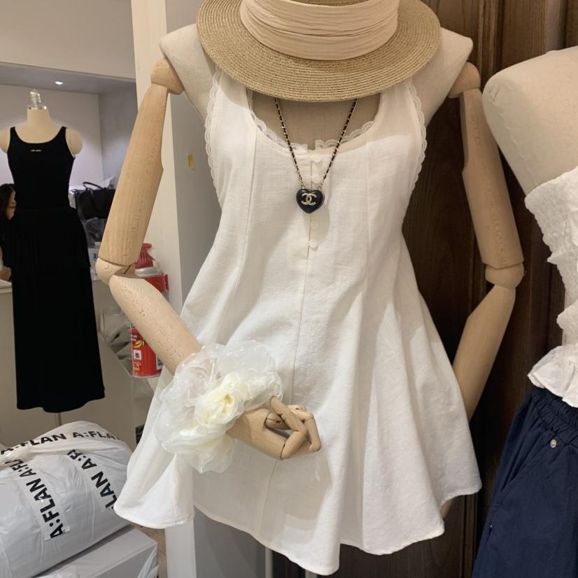 VIRKIN韓國東大門代購女士新品人氣吊帶背心不含項鏈無袖VIRKIN吊帶/背心