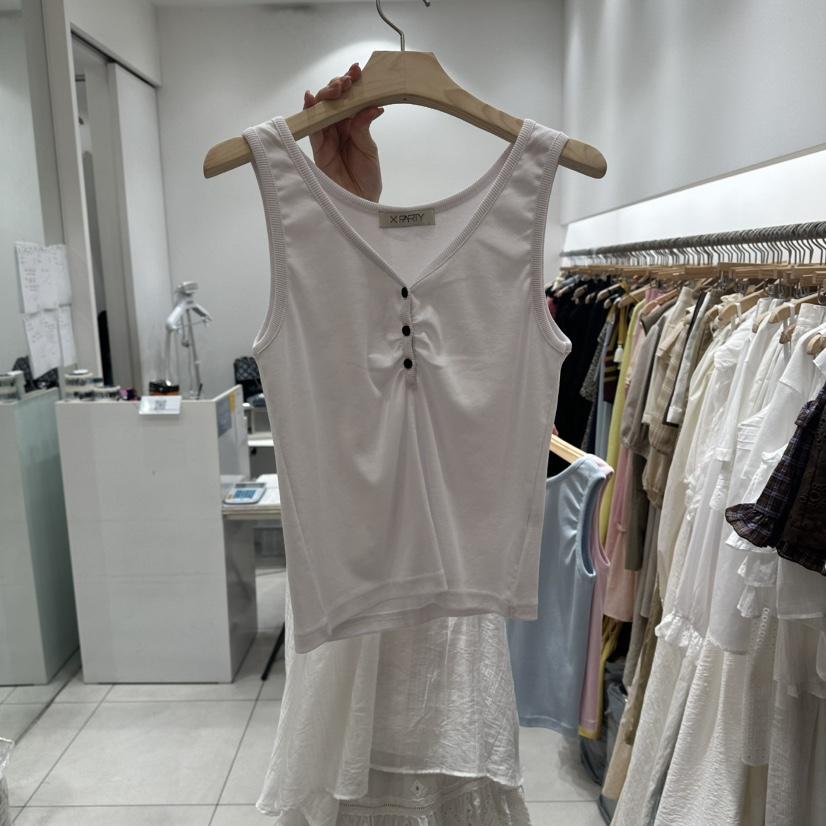 XPARTY韓國東大門代購女士新品26夏季時尚休閑人氣吊帶背心XPARTY吊帶/背心