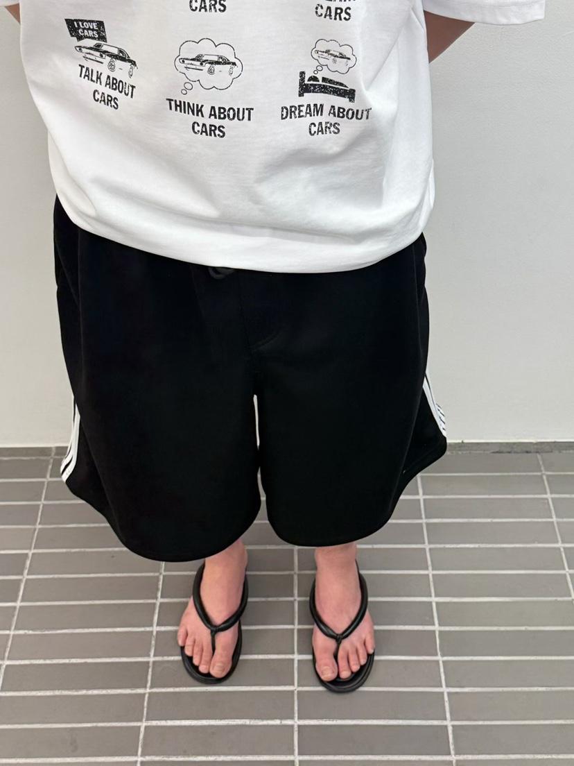 WELLDONEMINED韓國直郵女士新款休閑時尚熱賣短褲男女同款WELLDONEMINED短褲