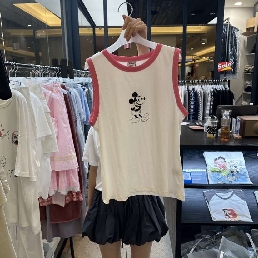 LE ETOILE東大門實拍韓國女士新品人氣26夏季吊帶背心撞色Le etoile吊帶/背心