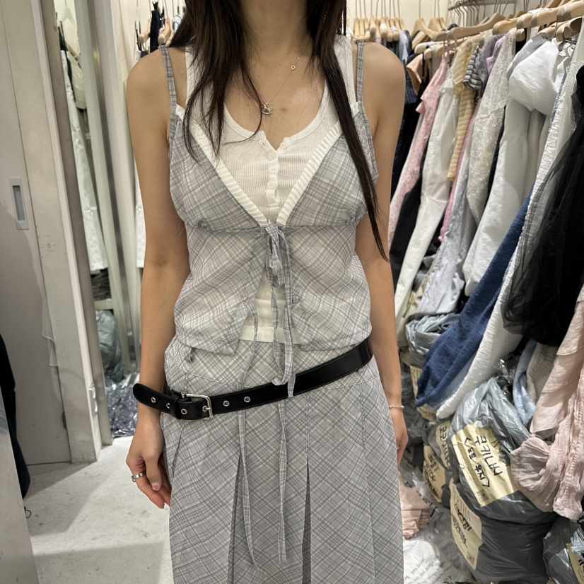 BERTHA韓國直郵女士新款26夏季人氣休閑吊帶背心不含內搭BERTHA吊帶/背心