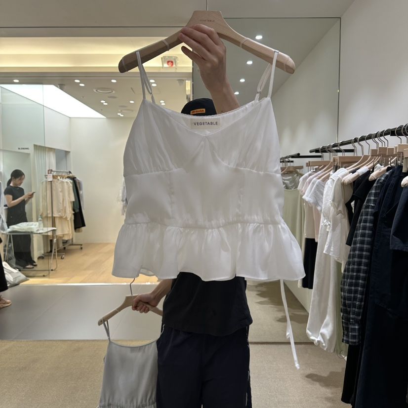 VEGETABLE韓國東大門代購女裝新品26夏季推薦人氣吊帶背心VEGETABLE吊帶/背心
