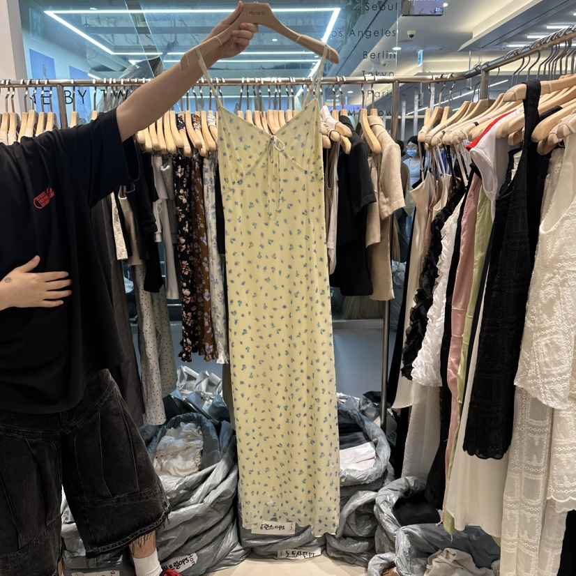 HONG.U韓國直郵實拍女裝新品休閑人氣推薦26夏季熱賣連衣裙HONG.U連衣裙