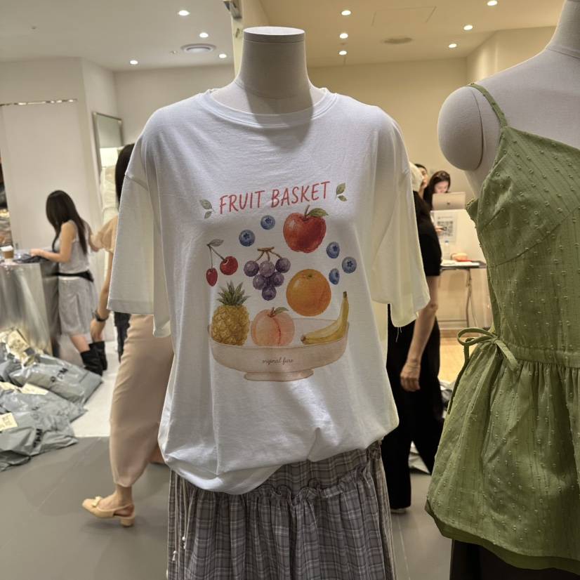 FURE東大門實拍韓國女士新品熱賣26夏季人氣時尚推薦休閑T恤FURET恤