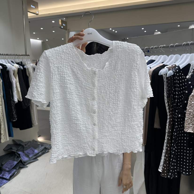 BENE韓國直郵女裝新品休閑推薦熱賣人氣26夏季襯衫蕾絲衫BENE襯衫/蕾絲衫