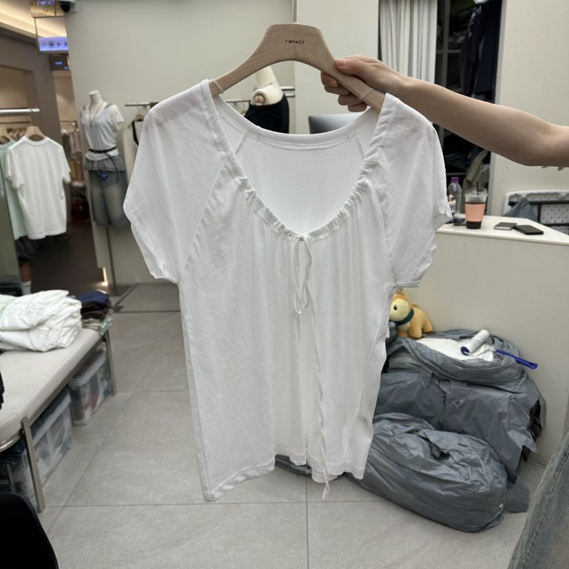 I MFACT韓國直郵實拍女裝新款26夏季人氣休閑推薦熱賣T恤I MFACTT恤