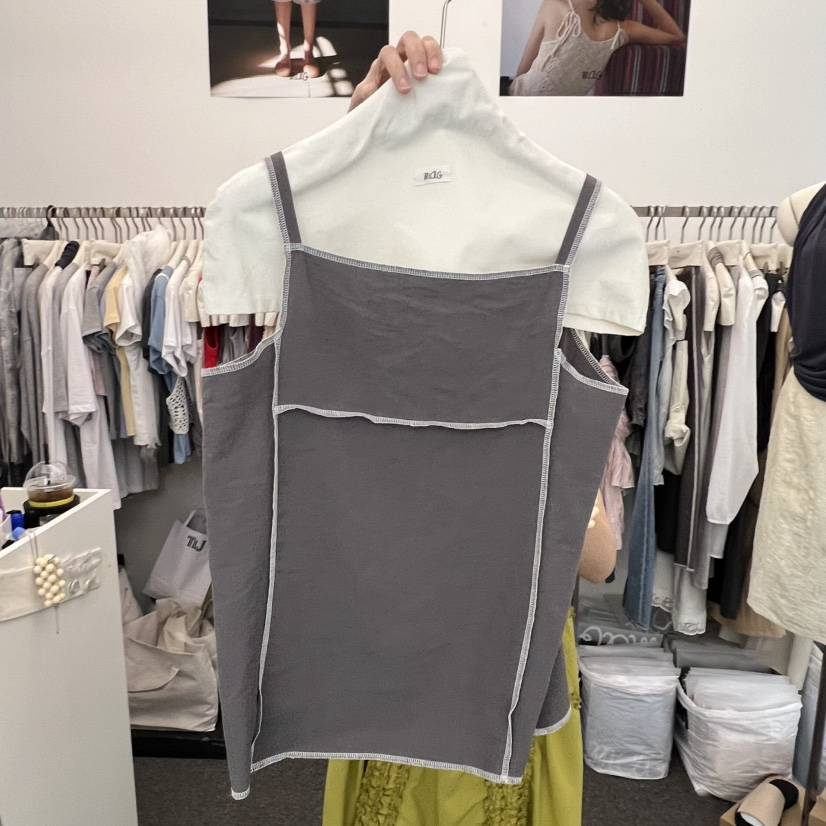MAG韓國直郵實拍女裝新款熱賣推薦時尚26夏季休閑吊帶背心SALONDEMAG吊帶/背心