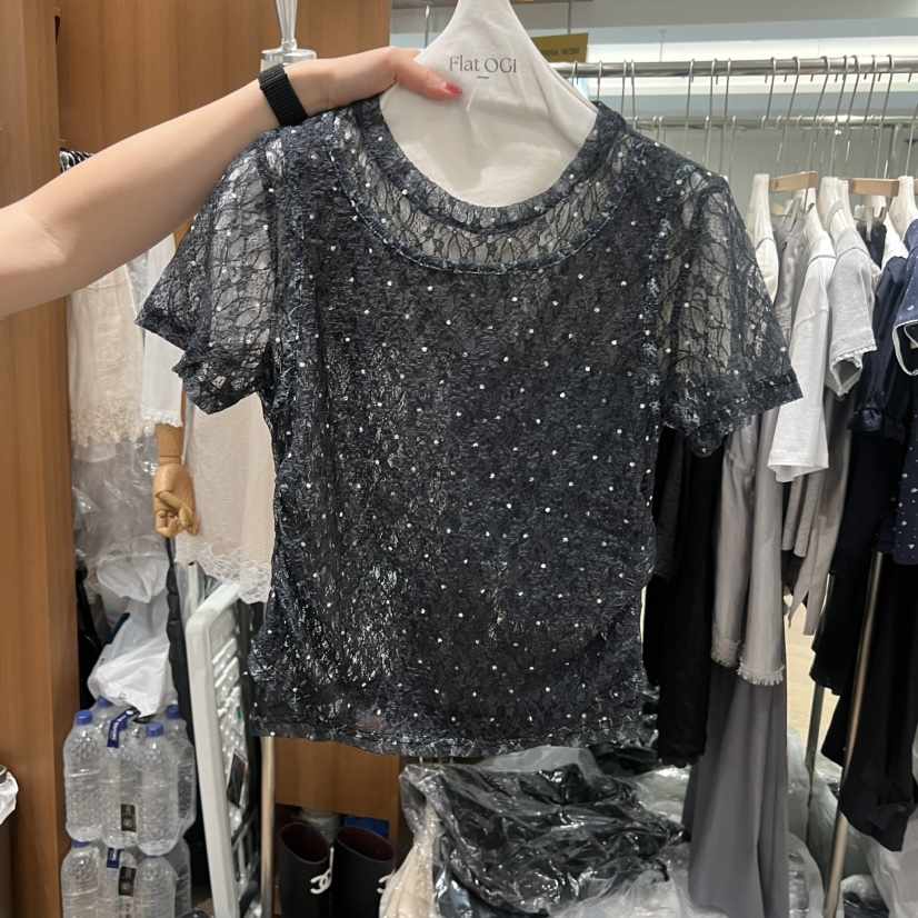 OGI韓國直郵女裝新品時尚26夏季人氣推薦休閑熱賣襯衫蕾絲衫FLat OGI襯衫/蕾絲衫