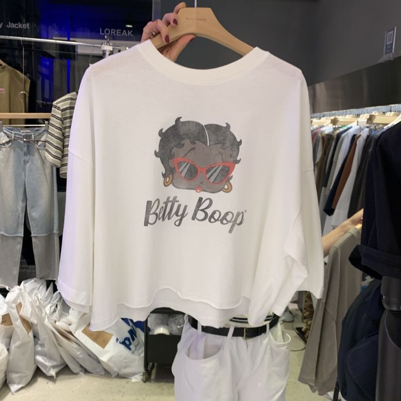 BANY ANCO韓國直郵實拍女裝新品26夏季推薦休閑長袖T恤復古BANY ANCO長袖T恤