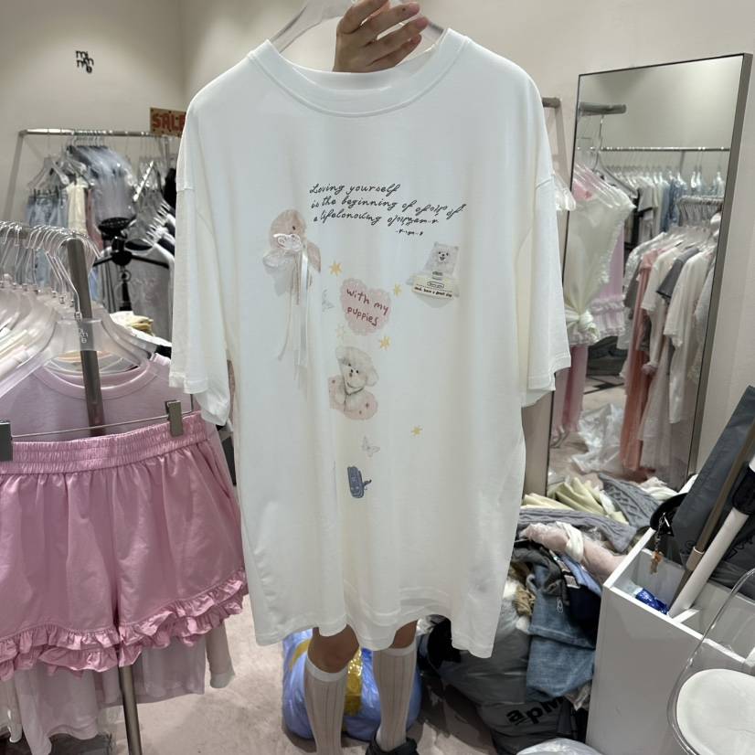 MIMME/LOOKK韓國東大門代購女裝新款時尚推薦休閑26夏季T恤MIMME/LOOKKT恤